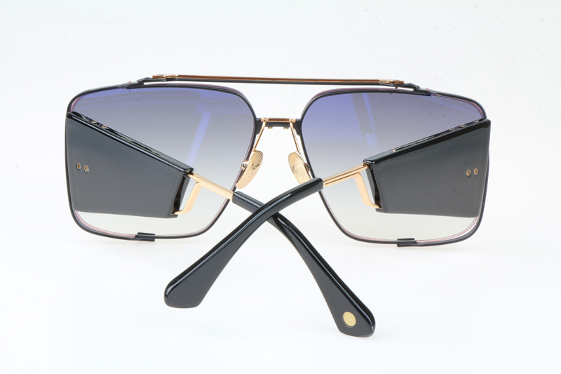 DT SOULINER TWO Sunglasses In Gold Black Gradient Grey