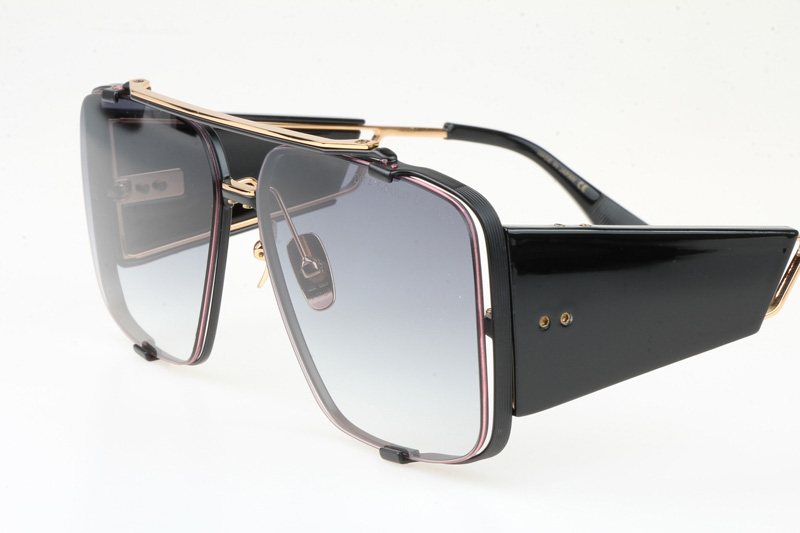 DT SOULINER TWO Sunglasses In Gold Black Gradient Grey