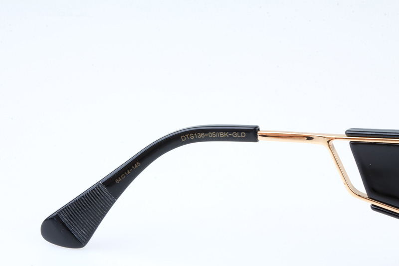 DT SOULINER TWO Sunglasses In Gold Black Gradient Grey