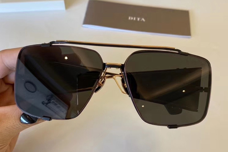 DT SOULINER TWO Sunglasses In Gold Black Grey