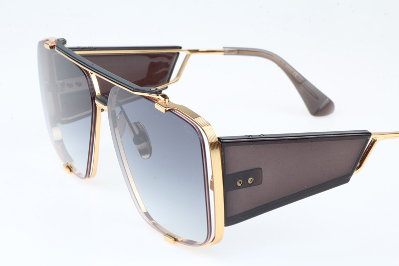 DT SOULINER TWO Sunglasses In Gold Gradient Grey