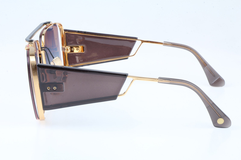 DT SOULINER TWO Sunglasses In Gold Gradient Grey