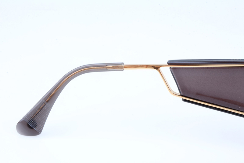 DT SOULINER TWO Sunglasses In Gold Gradient Grey