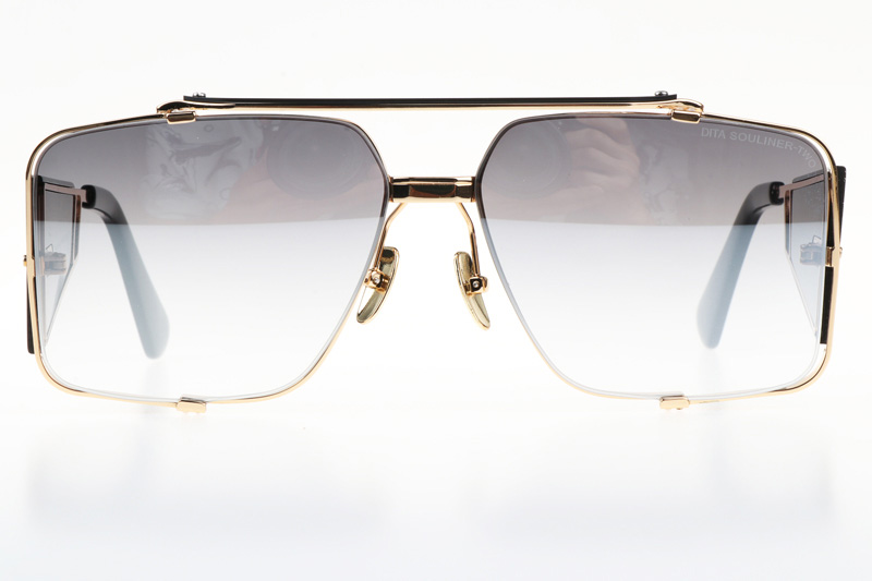 DT SOULINER TWO Sunglasses In Gold Mirror