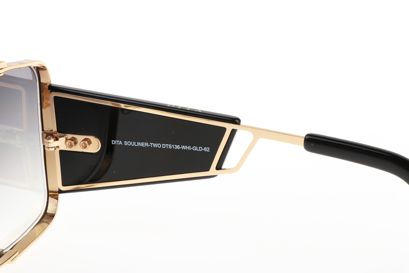 DT SOULINER TWO Sunglasses In Gold Mirror