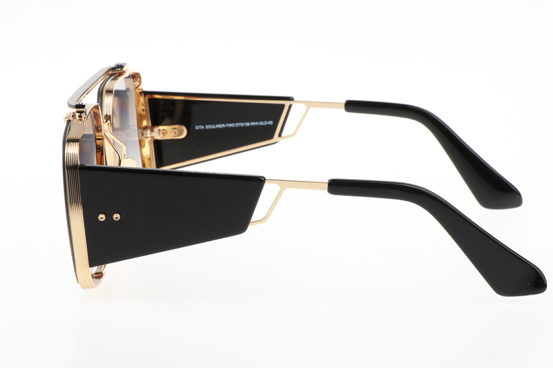 DT SOULINER TWO Sunglasses In Gold Mirror