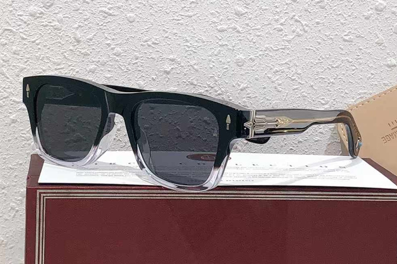 Dayton Sunglasses Black Transparent Gray