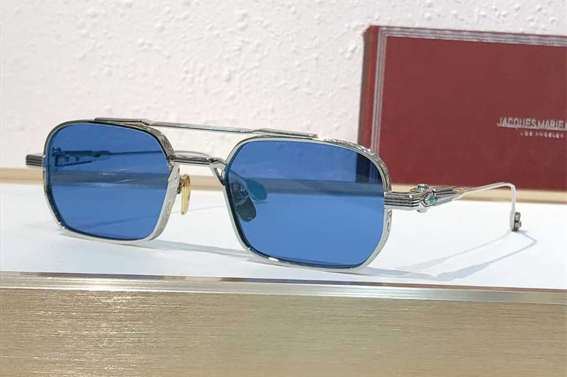 Deaver Sunglasses Silver Blue