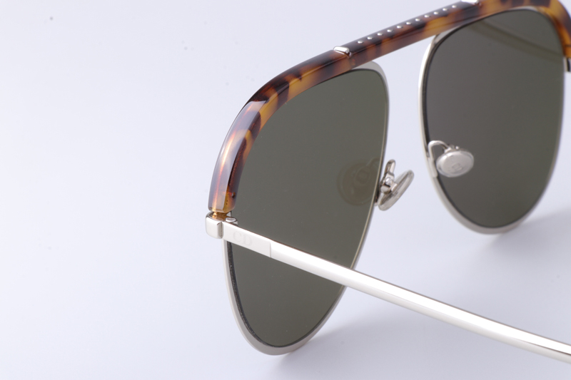 Desertic Sunglasses Tortoise Silver Gray