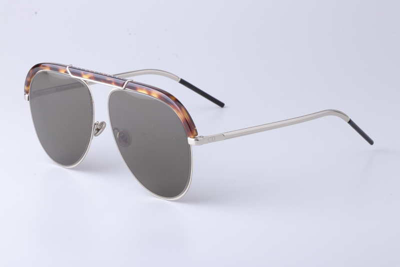 Desertic Sunglasses Tortoise Silver Gray