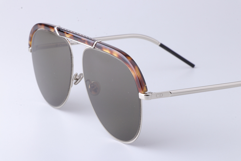 Desertic Sunglasses Tortoise Silver Gray
