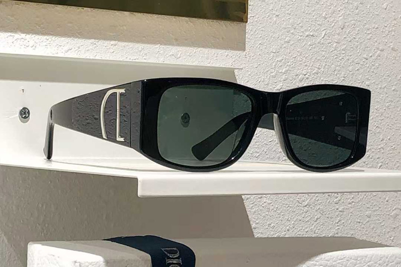 Diamond S10F Sunglasses Black Silver Gray