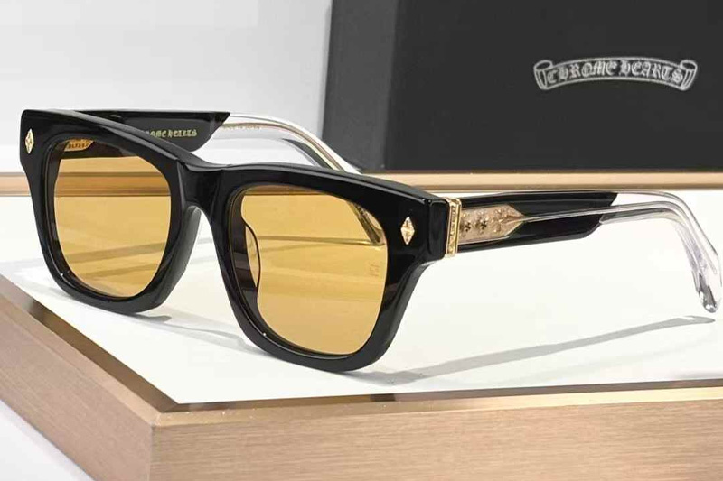 Dickfitzener Sunglasses Black Gold Brown