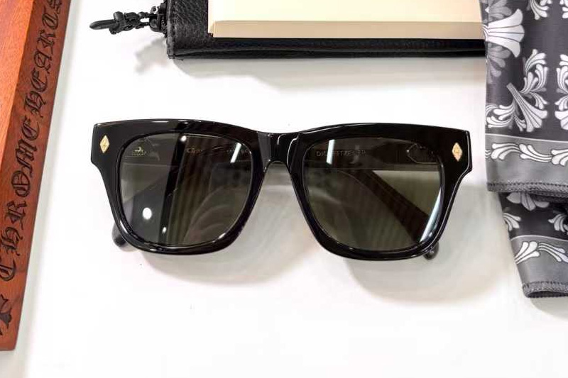 Dickfitzener Sunglasses Black Gold Green