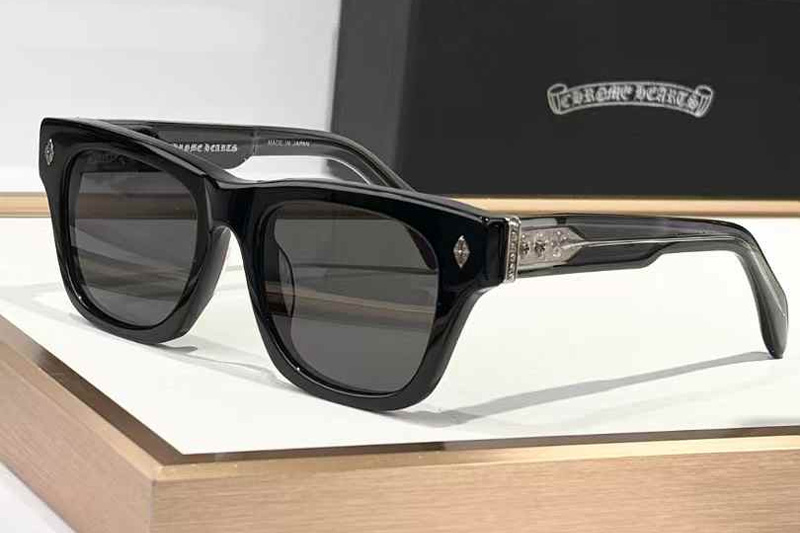 Dickfitzener Sunglasses Black Silver Gray
