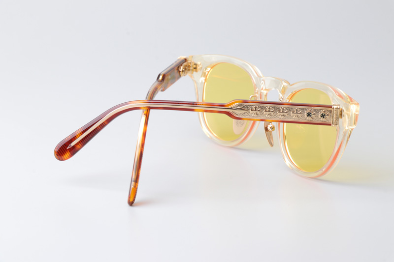 Dingalonglinglong Sunglasses Transparent Tortoise Yellow