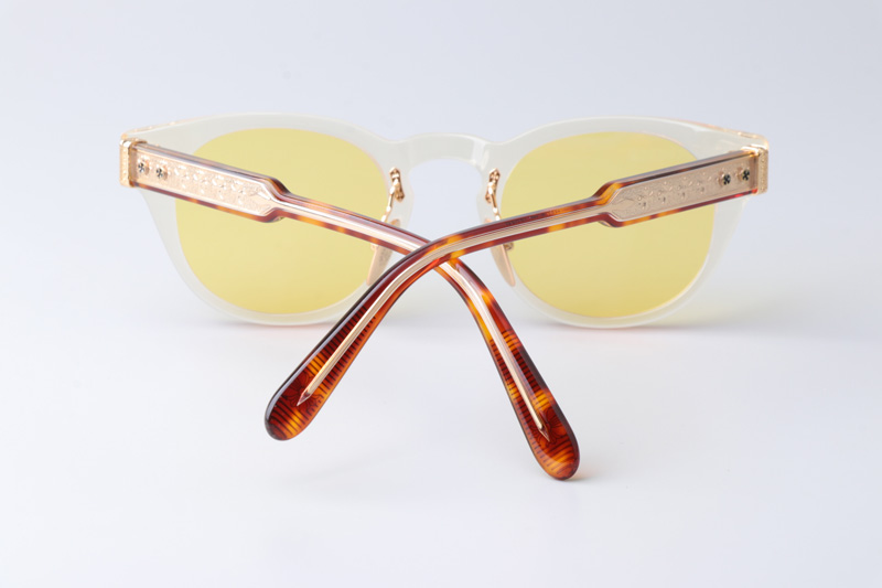 Dingalonglinglong Sunglasses Transparent Tortoise Yellow
