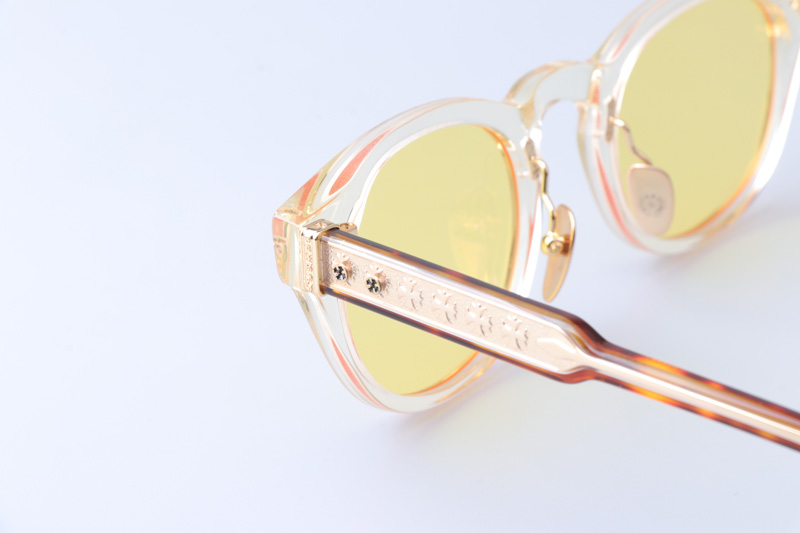 Dingalonglinglong Sunglasses Transparent Tortoise Yellow