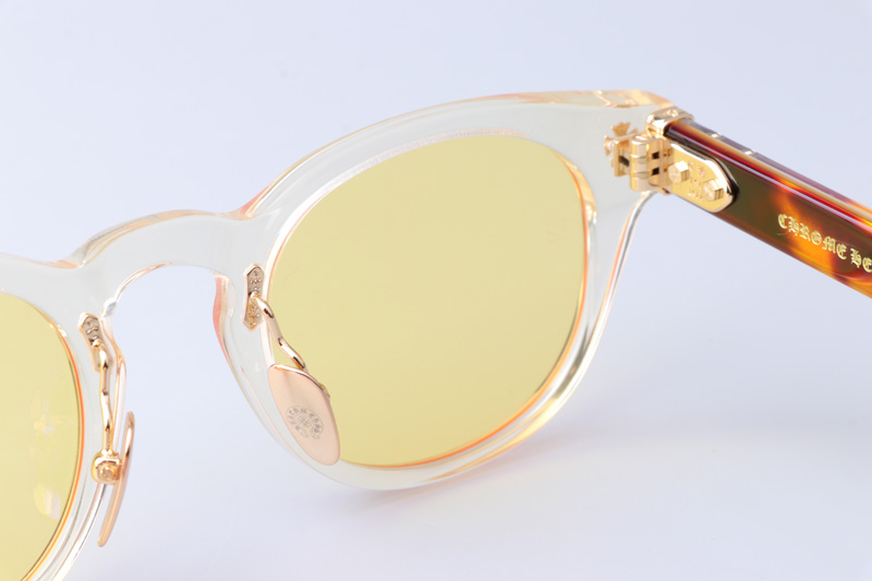 Dingalonglinglong Sunglasses Transparent Tortoise Yellow
