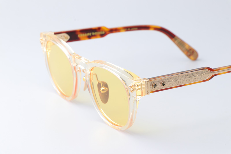 Dingalonglinglong Sunglasses Transparent Tortoise Yellow