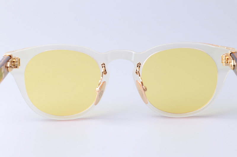 Dingalonglinglong Sunglasses Transparent Tortoise Yellow
