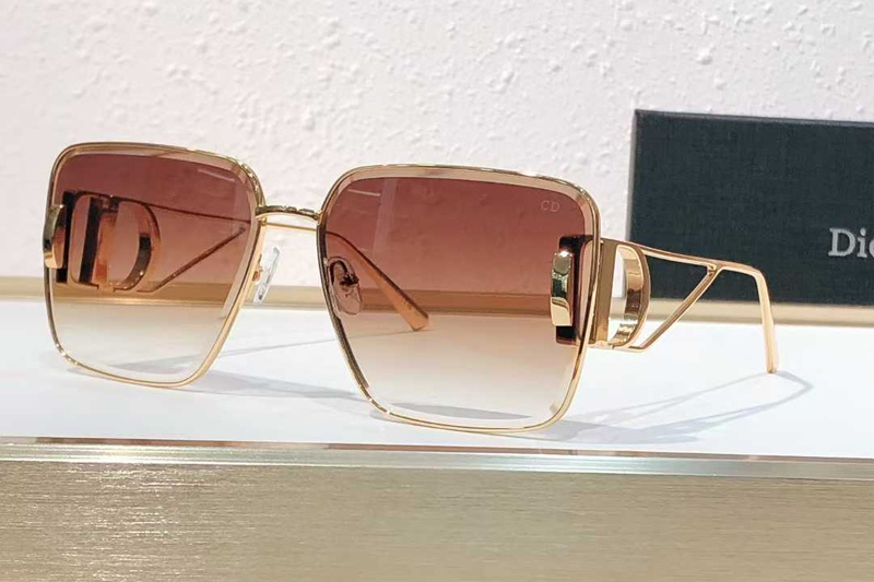 Dsgta42ucr Sunglasses Gold Gradient Brown