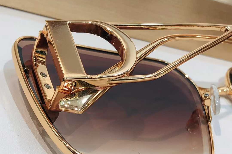 Dsgta42ucr Sunglasses Gold Gradient Brown