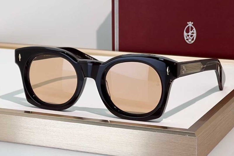 Elmyr Sunglasses Black Red Brown