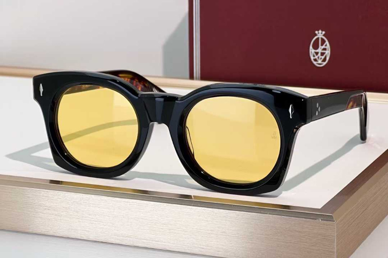 Elmyr Sunglasses Black Tortoise Yellow