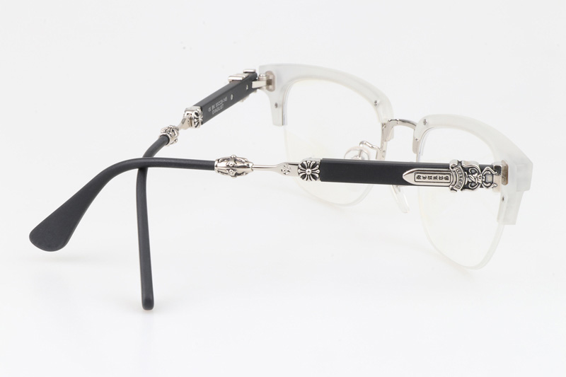 Evagilist Eyeglasses Clear Black Silver