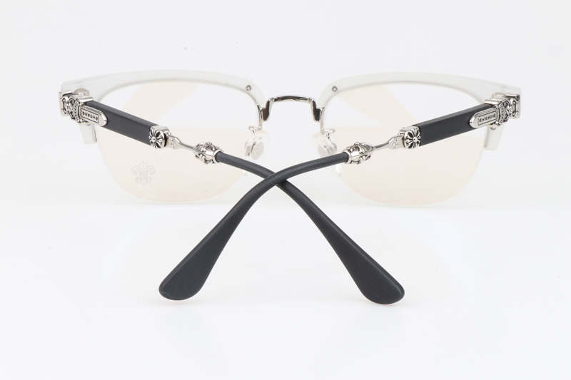 Evagilist Eyeglasses Clear Black Silver