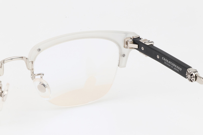 Evagilist Eyeglasses Clear Black Silver