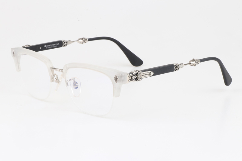 Evagilist Eyeglasses Clear Black Silver