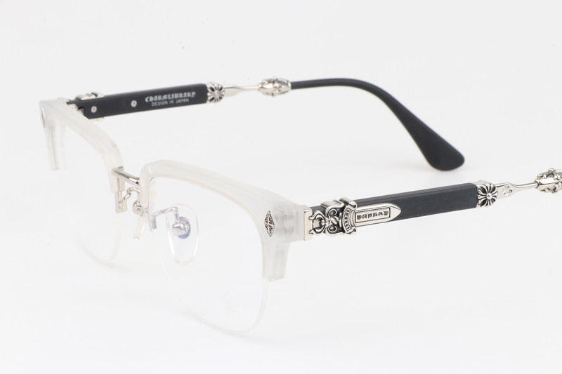 Evagilist Eyeglasses Clear Black Silver