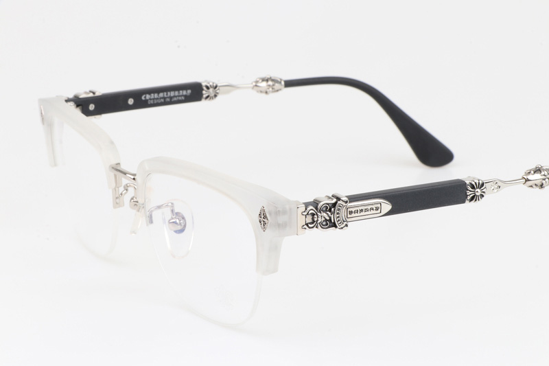 Evagilist Eyeglasses Clear Black Silver
