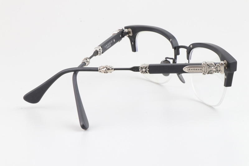 Evagilist Eyeglasses Matte Black Silver