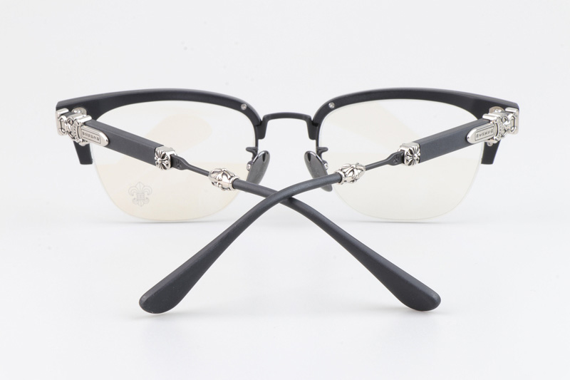 Evagilist Eyeglasses Matte Black Silver