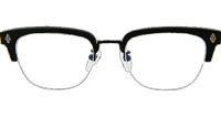 Evagilist Eyeglasses Matte Black Silver