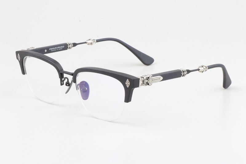 Evagilist Eyeglasses Matte Black Silver