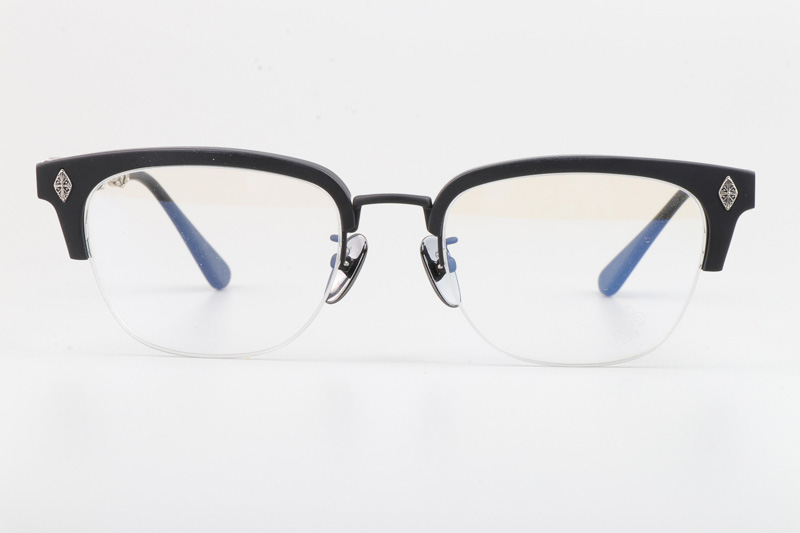 Evagilist Eyeglasses Matte Black Silver