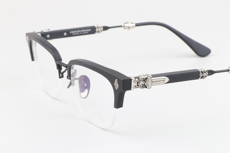 Evagilist Eyeglasses Matte Black Silver