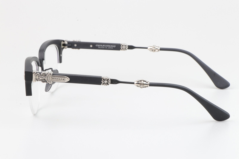 Evagilist Eyeglasses Matte Black Silver