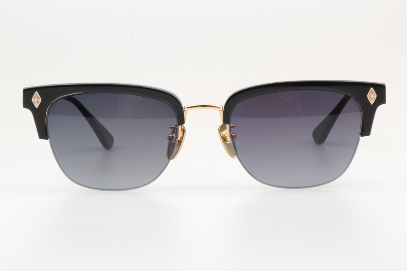 Evagilist Sunglasses Black Gold Gradient Blue