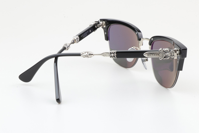 Evagilist Sunglasses Black Silver Gray