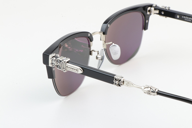 Evagilist Sunglasses Black Silver Gray