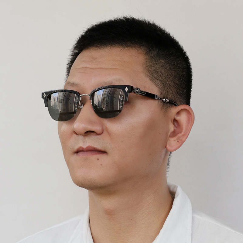 Evagilist Sunglasses Black Silver Gray