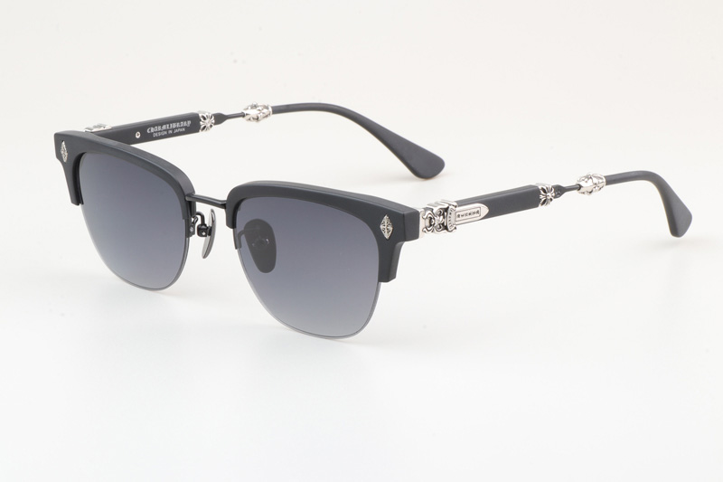 Evagilist Sunglasses Matte Black Gradient Gray