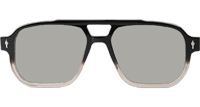 Evans Sunglasses Black Transparent Light Gray