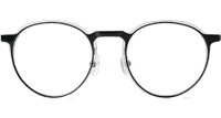 F4051-B Eyeglasses Black Clear