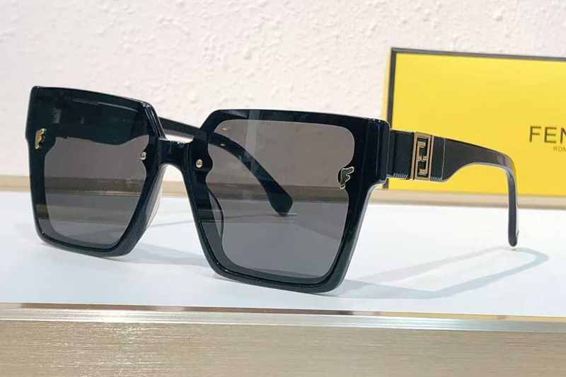 FE23027 Sunglasses Black Gray